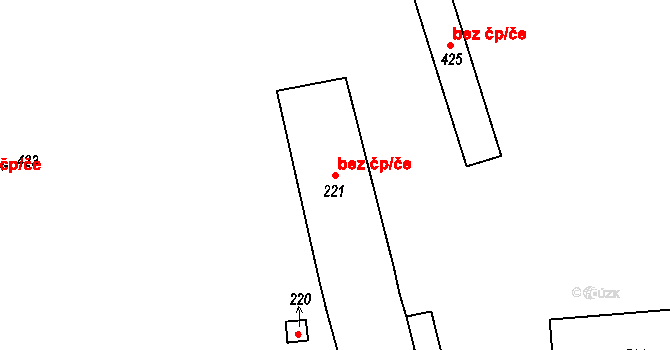 Klatovy 49769626 na parcele st. 221 v KÚ Luby, Katastrální mapa