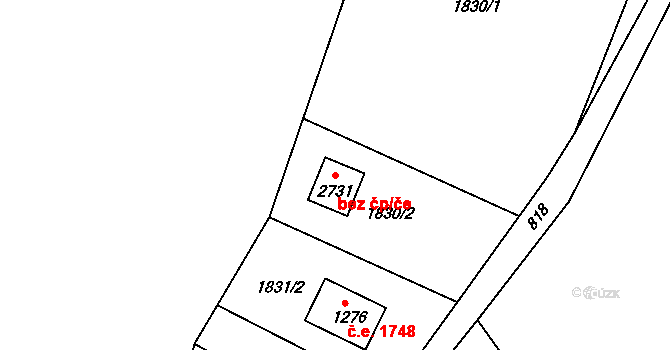 Heřmanův Městec 81654626 na parcele st. 2731 v KÚ Heřmanův Městec, Katastrální mapa