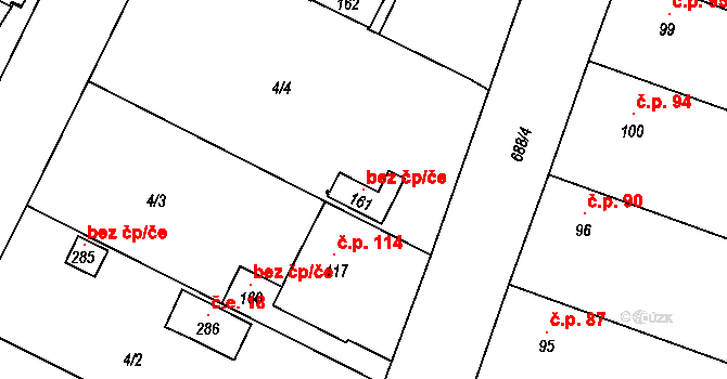 Sudoměřice u Bechyně 147640628 na parcele st. 161 v KÚ Sudoměřice u Bechyně, Katastrální mapa