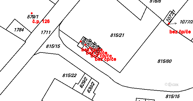 Jablonecké Paseky 2550, Jablonec nad Nisou, Katastrální mapa