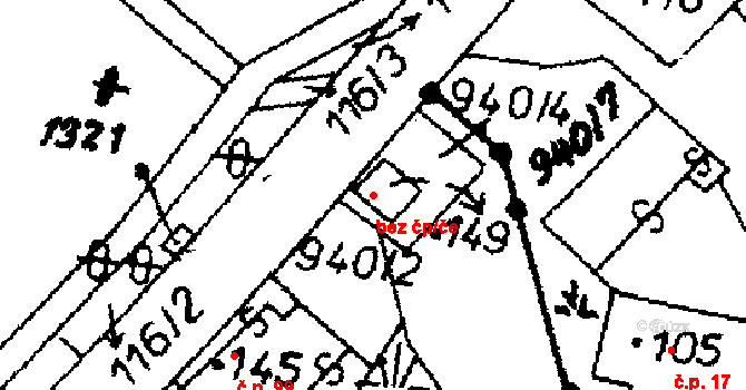 Králíky 45504628 na parcele st. 149 v KÚ Heřmanice u Králík, Katastrální mapa