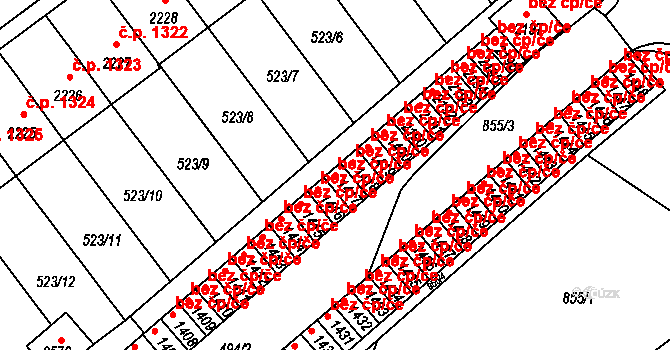 Ústí nad Orlicí 48461628 na parcele st. 1417 v KÚ Ústí nad Orlicí, Katastrální mapa