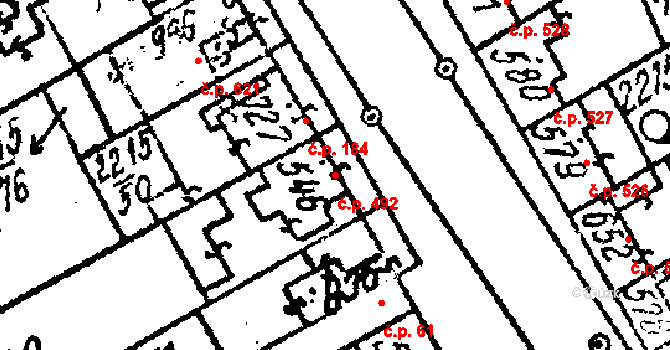 Tvrdonice 492 na parcele st. 546 v KÚ Tvrdonice, Katastrální mapa