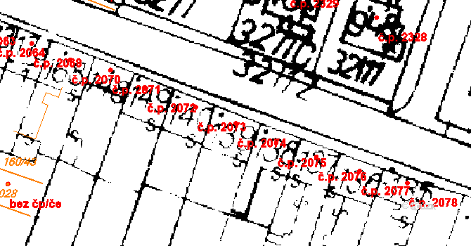 Podlusky 2074, Roudnice nad Labem na parcele st. 139 v KÚ Podlusky, Katastrální mapa