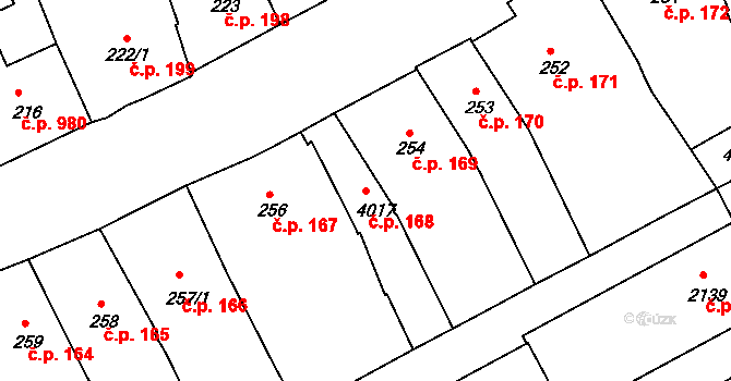 Strakonice I 168, Strakonice na parcele st. 4017 v KÚ Strakonice, Katastrální mapa