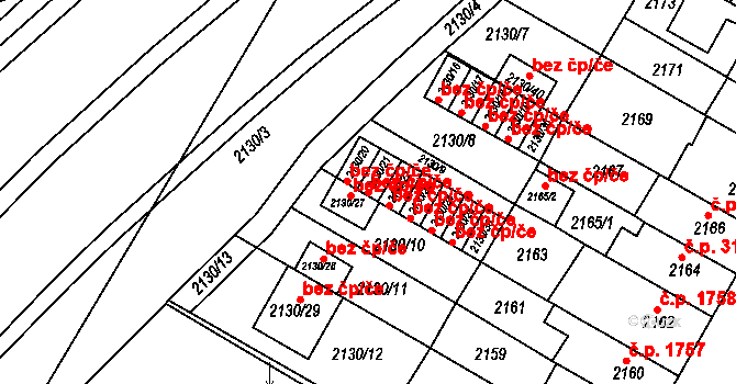 Brno 39449629 na parcele st. 2130/21 v KÚ Žabovřesky, Katastrální mapa