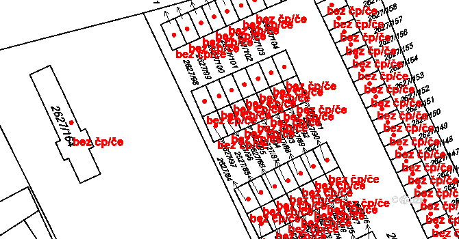 Opava 43817629 na parcele st. 2627/96 v KÚ Opava-Předměstí, Katastrální mapa
