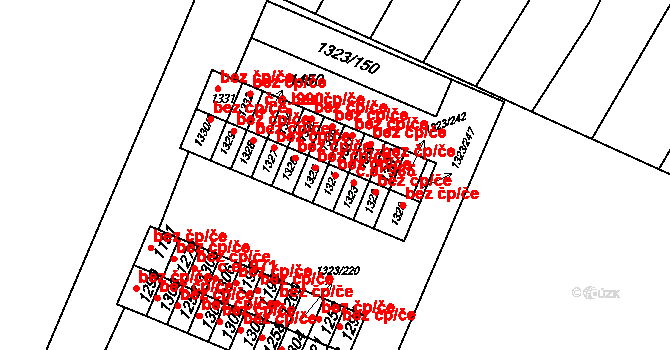 Kyjov 44575629 na parcele st. 1324 v KÚ Nětčice u Kyjova, Katastrální mapa