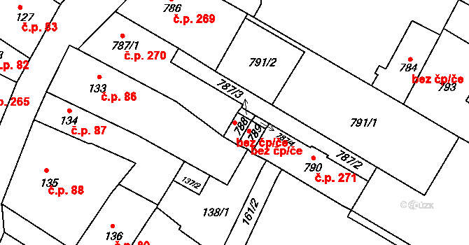Litoměřice 47613629 na parcele st. 788 v KÚ Litoměřice, Katastrální mapa