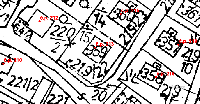 Markvartice 213, Jablonné v Podještědí na parcele st. 359 v KÚ Markvartice v Podještědí, Katastrální mapa
