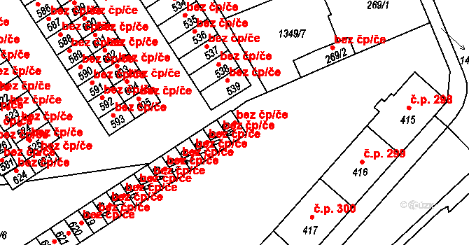 Holýšov 45173630 na parcele st. 609 v KÚ Holýšov, Katastrální mapa