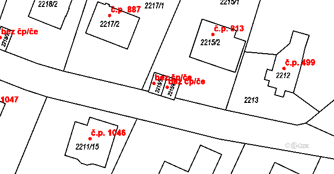 Liberec 47314630 na parcele st. 2215/4 v KÚ Ruprechtice, Katastrální mapa