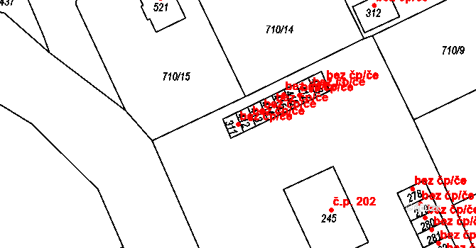 Tlustice 49102630 na parcele st. 311 v KÚ Tlustice, Katastrální mapa