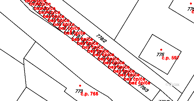 Velká Bystřice 50507630 na parcele st. 785 v KÚ Velká Bystřice, Katastrální mapa