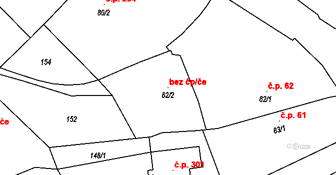 Tymákov 147045631 na parcele st. 82/2 v KÚ Tymákov, Katastrální mapa