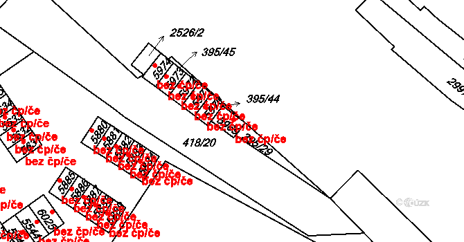 Jablonec nad Nisou 2437, Katastrální mapa
