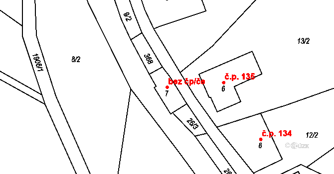 Líšnice 39416631 na parcele st. 7 v KÚ Líšnice, Katastrální mapa