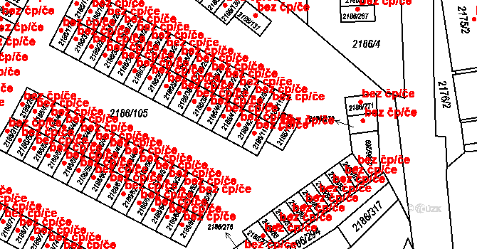 Dobruška 44238631 na parcele st. 2186/42 v KÚ Dobruška, Katastrální mapa