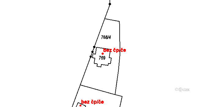 Radostice 118 na parcele st. 769 v KÚ Radostice u Brna, Katastrální mapa