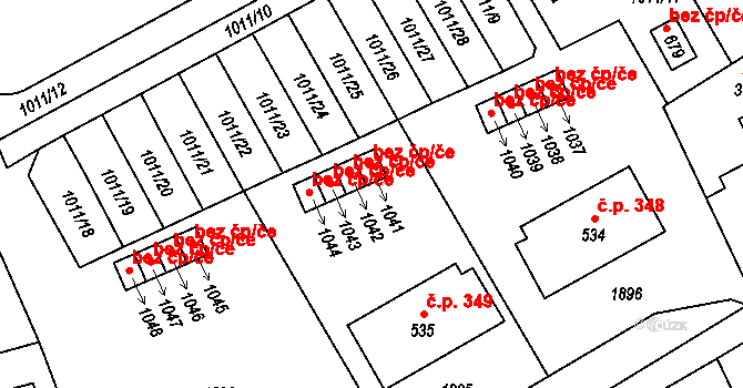 Chlum u Třeboně 47522631 na parcele st. 1042 v KÚ Chlum u Třeboně, Katastrální mapa