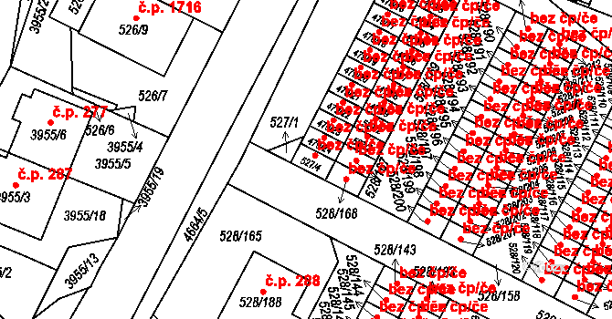 Chotěboř 48251631 na parcele st. 527/4 v KÚ Chotěboř, Katastrální mapa