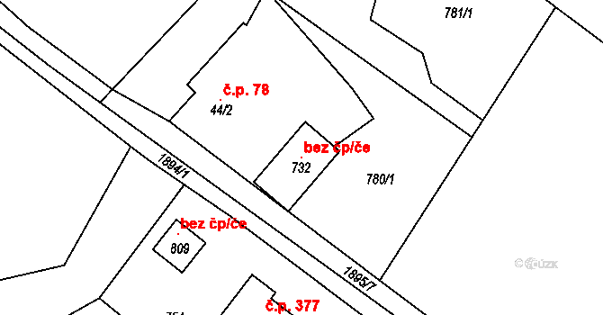 Milíkov 100798632 na parcele st. 732 v KÚ Milíkov u Jablunkova, Katastrální mapa