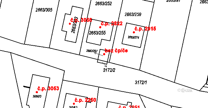 Opava 104397632 na parcele st. 2663/297 v KÚ Opava-Předměstí, Katastrální mapa