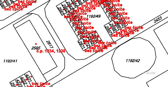 Beroun 43517633 na parcele st. 2971 v KÚ Beroun, Katastrální mapa