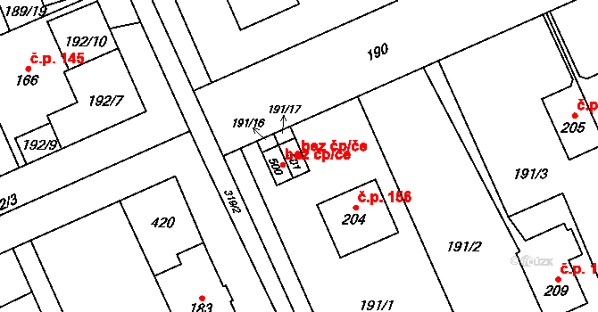 Lutín 47371633 na parcele st. 501 v KÚ Lutín, Katastrální mapa