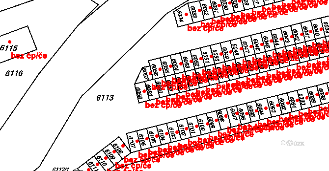 Vsetín 41778634 na parcele st. 6060 v KÚ Vsetín, Katastrální mapa
