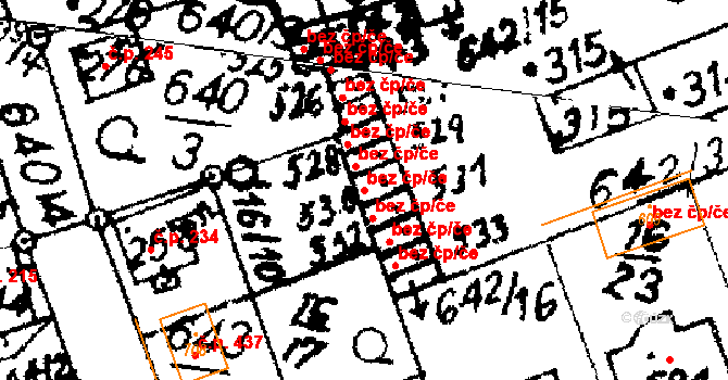 Hrochův Týnec 43682634 na parcele st. 530 v KÚ Hrochův Týnec, Katastrální mapa