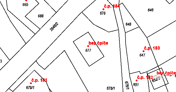 Rapotín 44961634 na parcele st. 677 v KÚ Rapotín, Katastrální mapa