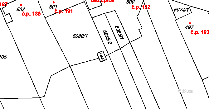 Nový Hrozenkov 45626634 na parcele st. 1570 v KÚ Nový Hrozenkov, Katastrální mapa