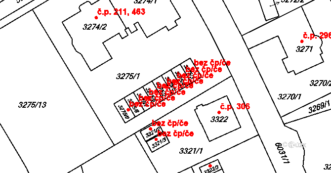 Liberec 47819634 na parcele st. 3275/2 v KÚ Liberec, Katastrální mapa