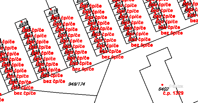 Třebíč 50057634 na parcele st. 4011 v KÚ Třebíč, Katastrální mapa