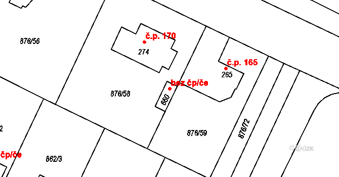 Velký Beranov 88534634 na parcele st. 660 v KÚ Velký Beranov, Katastrální mapa