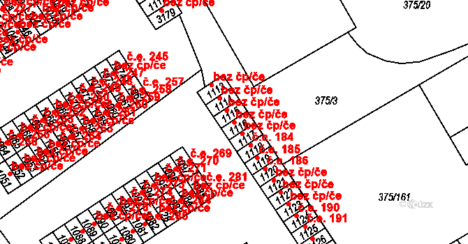 Mariánské Lázně 41856635 na parcele st. 1116 v KÚ Úšovice, Katastrální mapa