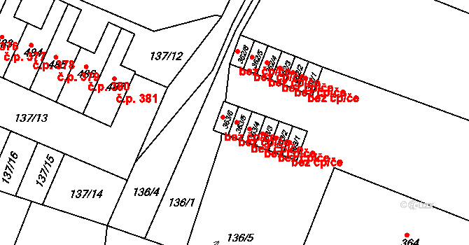 Hýskov 48661635 na parcele st. 363/5 v KÚ Hýskov, Katastrální mapa