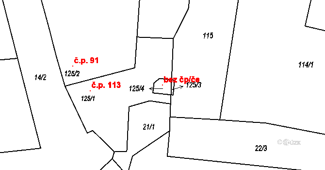 Nítkovice 146164636 na parcele st. 125/4 v KÚ Nítkovice, Katastrální mapa