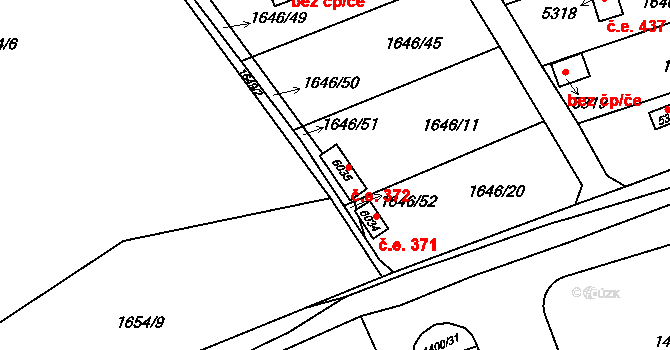 Beroun-Město 372, Beroun na parcele st. 6035 v KÚ Beroun, Katastrální mapa