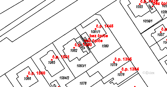 Chomutov 42518636 na parcele st. 1083/2 v KÚ Chomutov I, Katastrální mapa