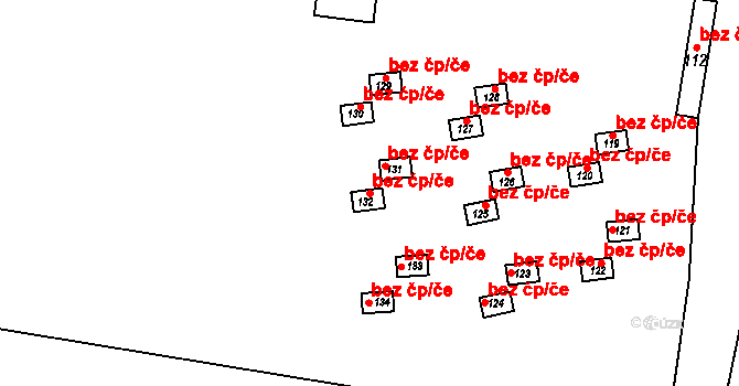 Zbizuby 44040636 na parcele st. 132 v KÚ Vranice, Katastrální mapa