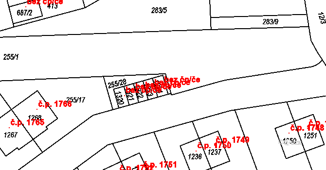 Kladno 120014637 na parcele st. 1324 v KÚ Hnidousy, Katastrální mapa