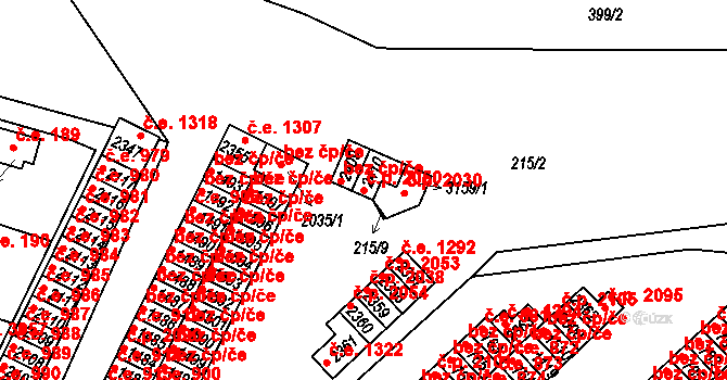 Sezimovo Ústí 2050 na parcele st. 2410 v KÚ Sezimovo Ústí, Katastrální mapa