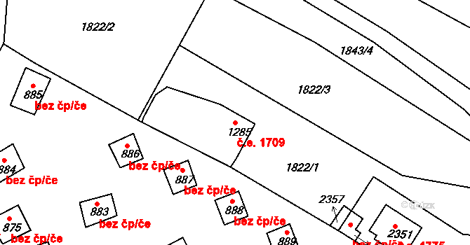 Heřmanův Městec 38020637 na parcele st. 1285 v KÚ Heřmanův Městec, Katastrální mapa