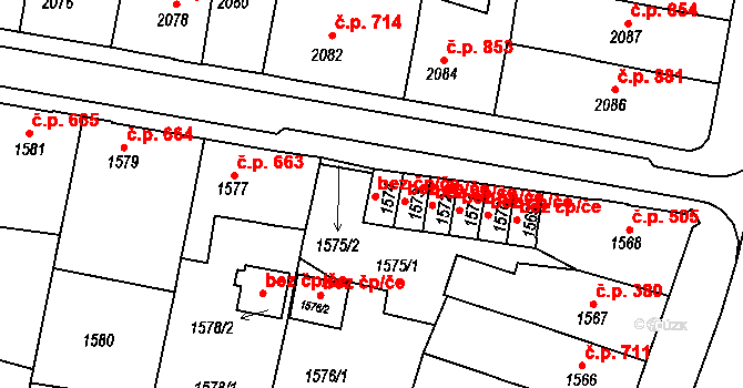 Tachov 38309637 na parcele st. 1574 v KÚ Tachov, Katastrální mapa