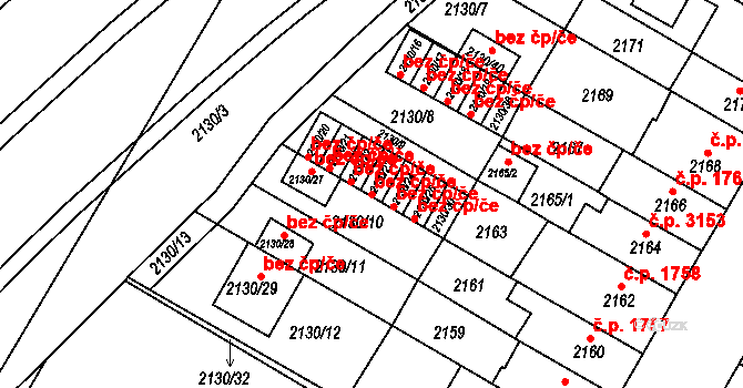 Brno 39449637 na parcele st. 2130/23 v KÚ Žabovřesky, Katastrální mapa