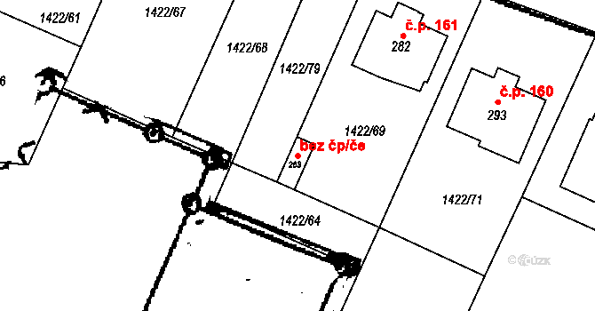 Smetanova Lhota 39982637 na parcele st. 283 v KÚ Smetanova Lhota, Katastrální mapa