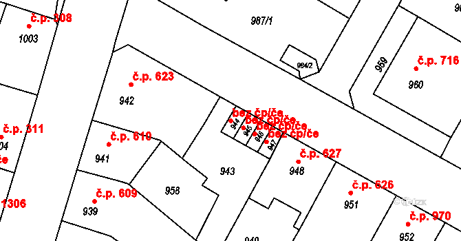 Litoměřice 41103637 na parcele st. 944 v KÚ Litoměřice, Katastrální mapa
