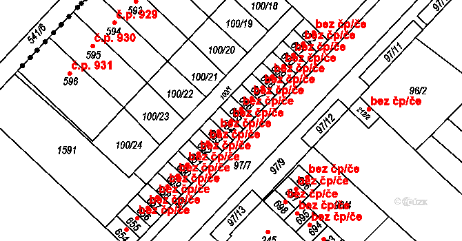 Kralupy nad Vltavou 42486637 na parcele st. 664 v KÚ Kralupy nad Vltavou, Katastrální mapa